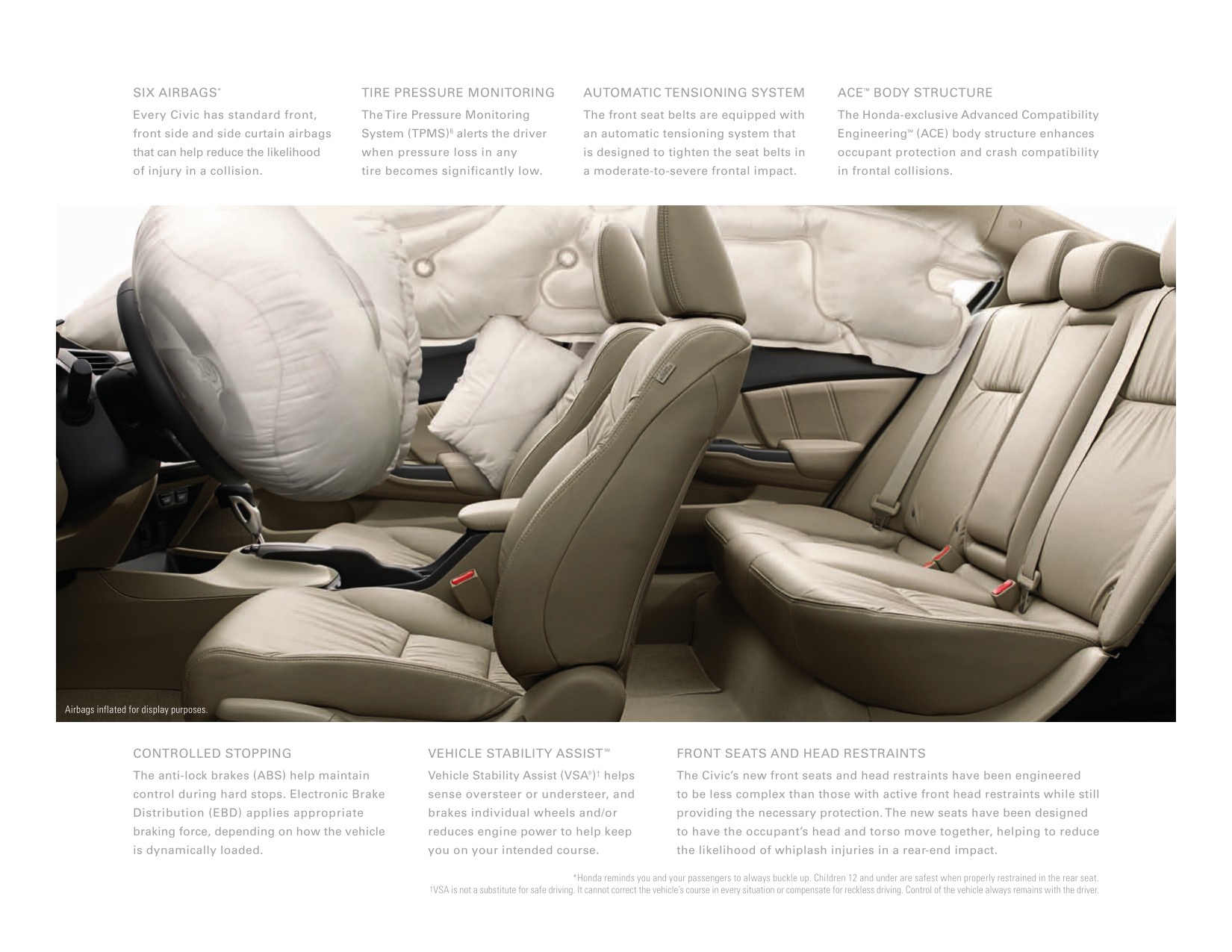 2012 Honda Civic Brochure Page 8